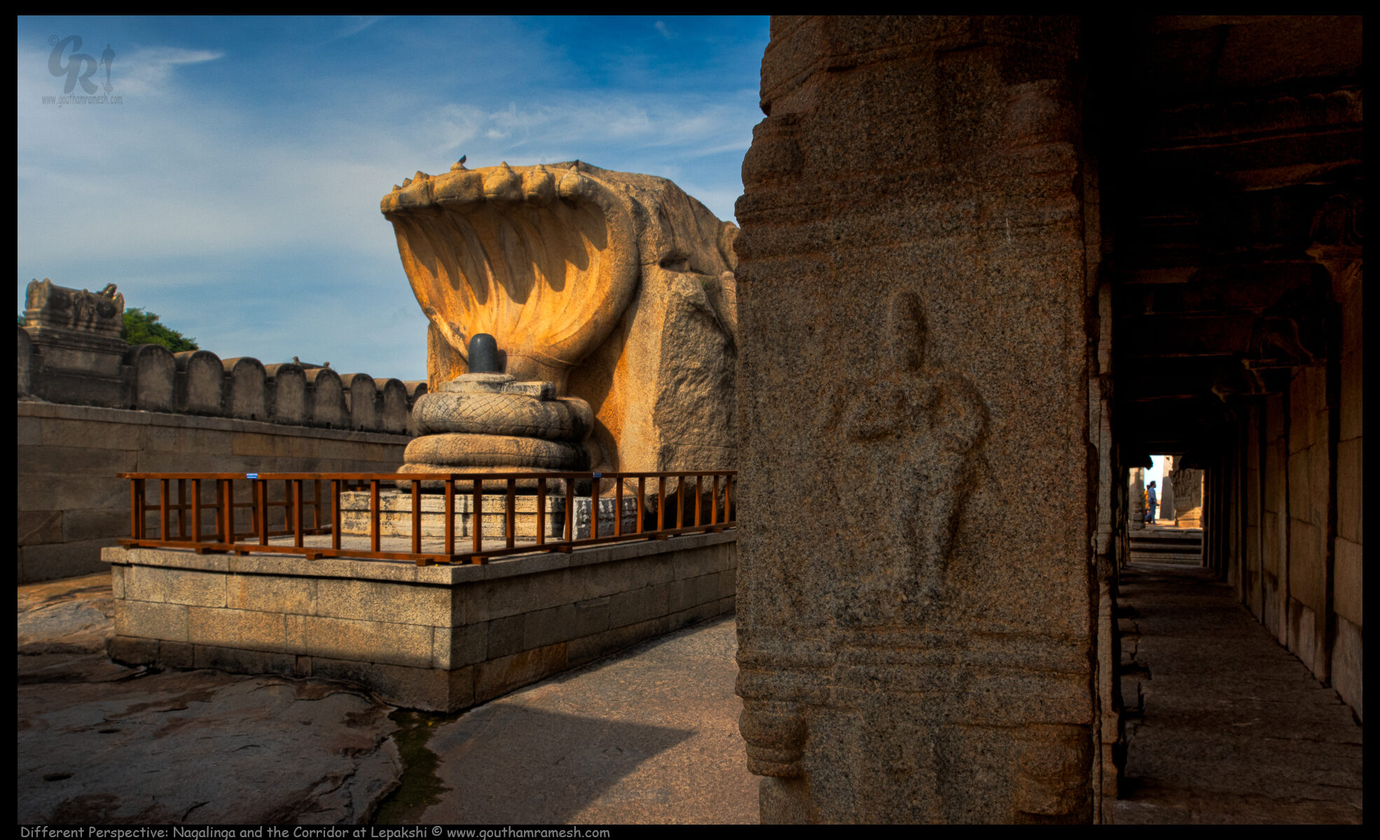 Different Perspective: Nagalinga and the Corridor at Lepakshi