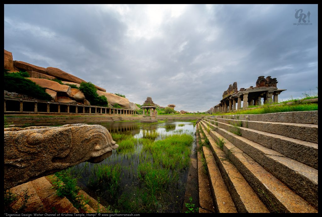 Ingenious Design: Water Channel at Krishna Temple, Hampi