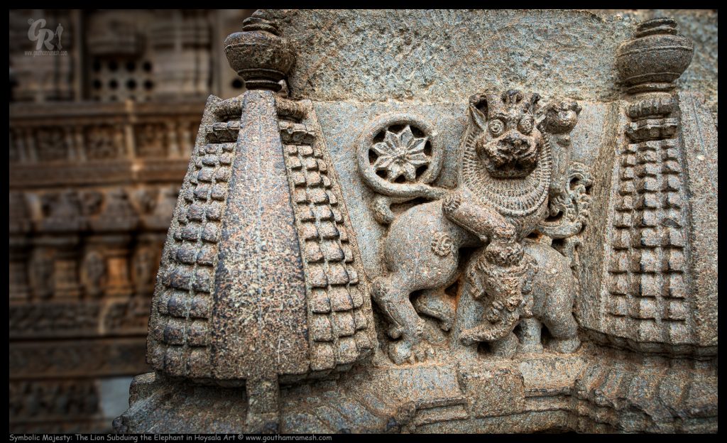Symbolic Majesty: The Lion Subduing the Elephant in Hoysala Art