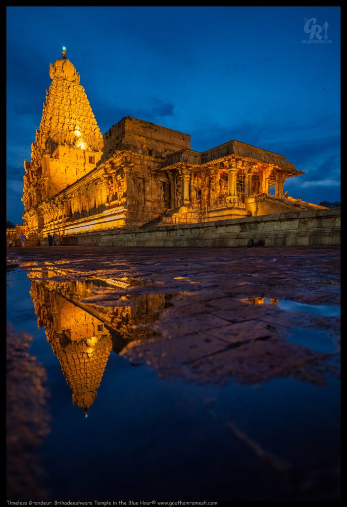 Timeless Grandeur: Brihadeeshwara Temple in the Blue Hour
