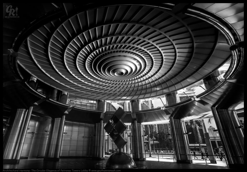 Architectural Harmony: The Circular Elegance of Petronas Towers Lobby