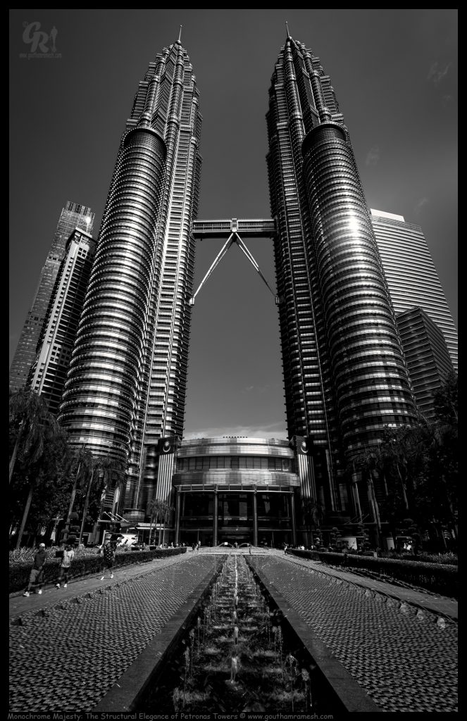 Monochrome Majesty: The Structural Elegance of Petronas Towers