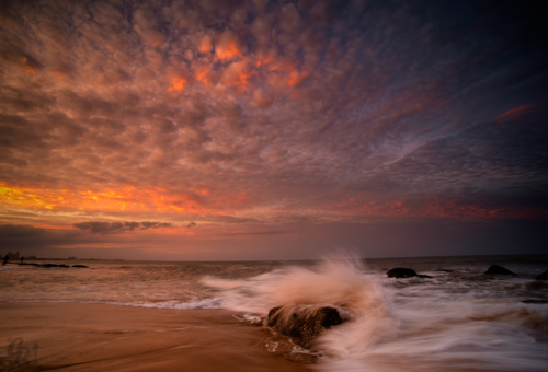 Waves at  Dusk 